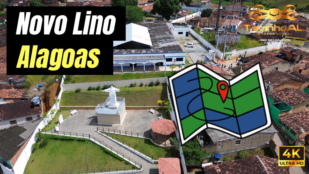 Novo Lino - Alagoas. Novo Lino, Alagoas, visto de cima: um espetáculo de cores e formas! 🎥🏞️