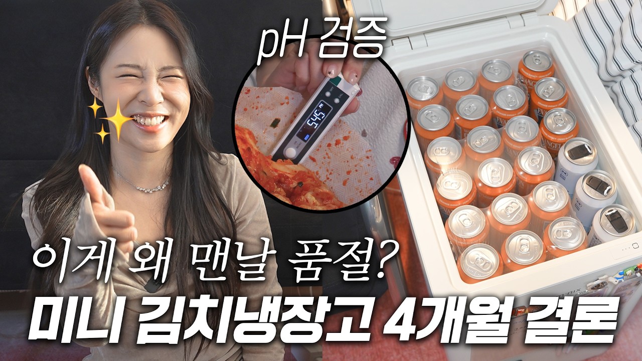 미니 김치냉장고 샀다가 술장고 된 썰 풉니다 (4개월 실사용)