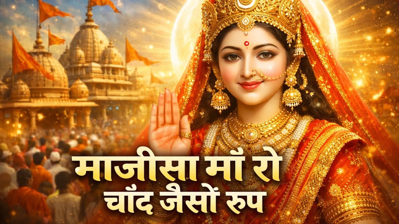 माजीसा माँ रो चांद जैसो रूप 🙇🔱ll majisa maa ro chand jeso rup marwadi lyrical song ll