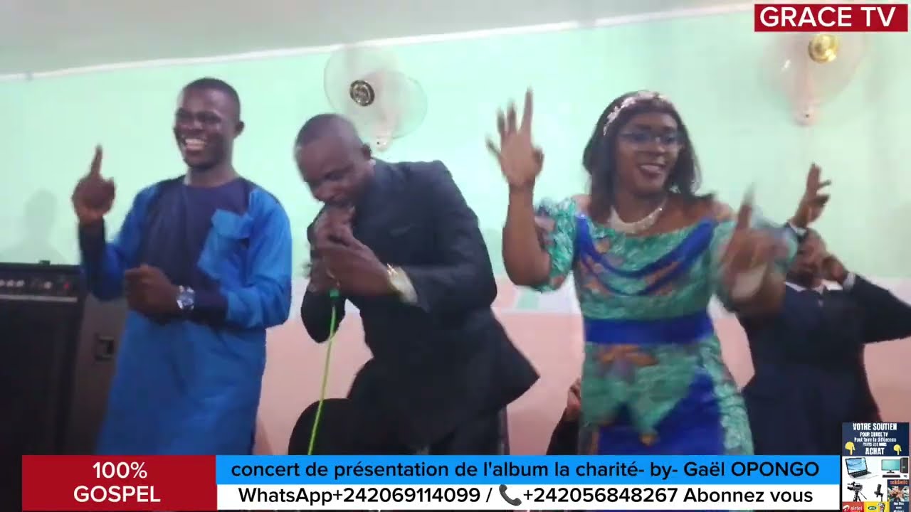 CONCERT DE PRÉSENTATION DE L'ALBUM LA CHARITÉ Pst Gaël OPONGO🇨🇬🇨🇩31 Août 2025