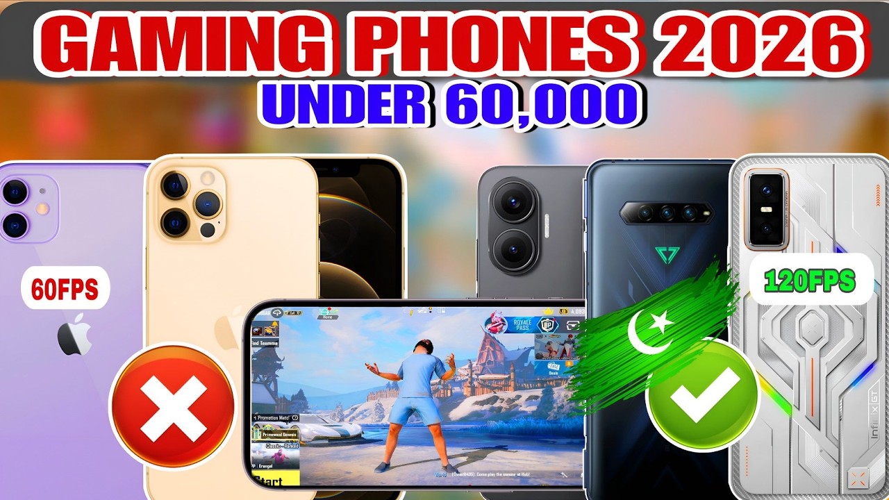 Best Gaming phones for pubg mobile under 60k New 🔥 | Gaming phones under 60k 120fps pubg mobile.