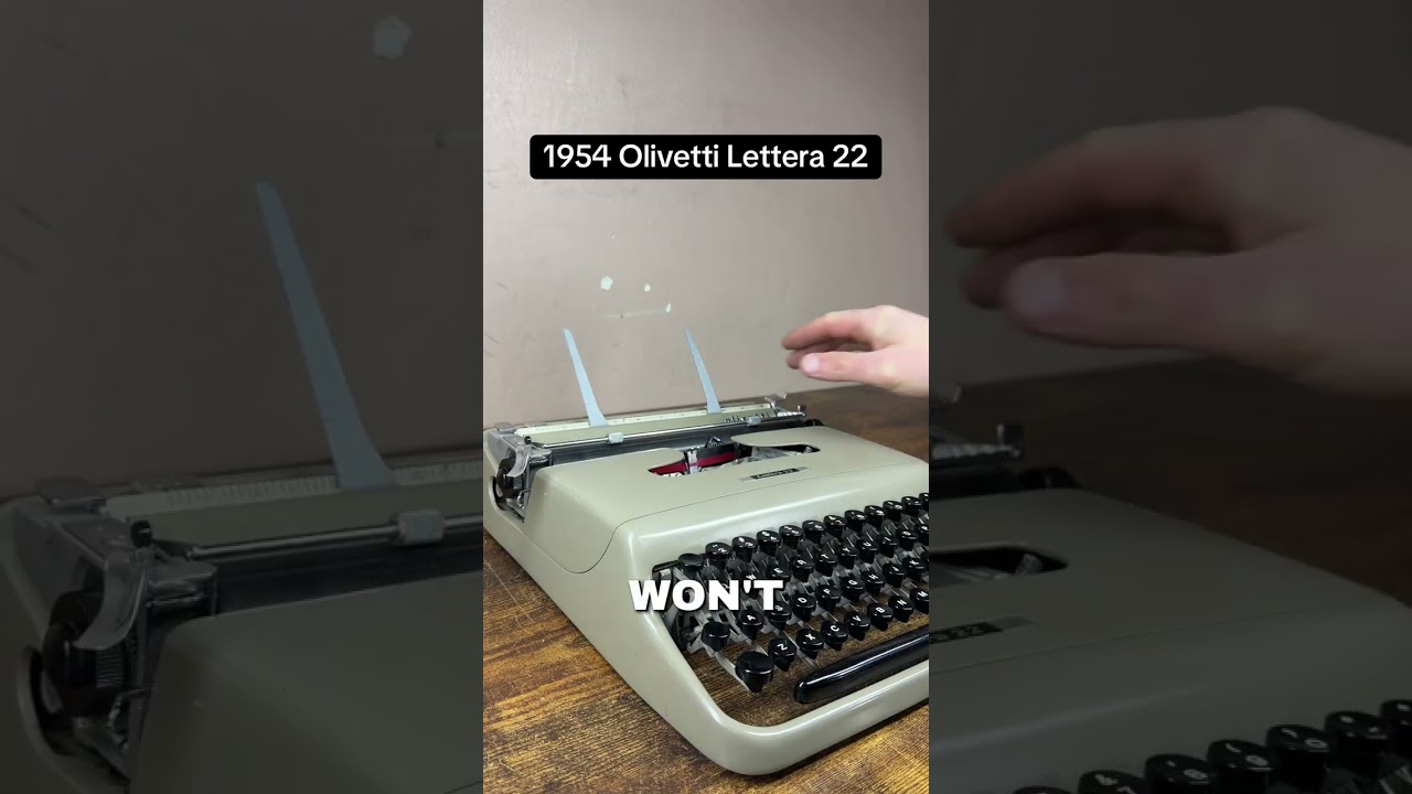 How to use all functions on a 1954 Olivetti Lettera 22 vintage portable typewriter