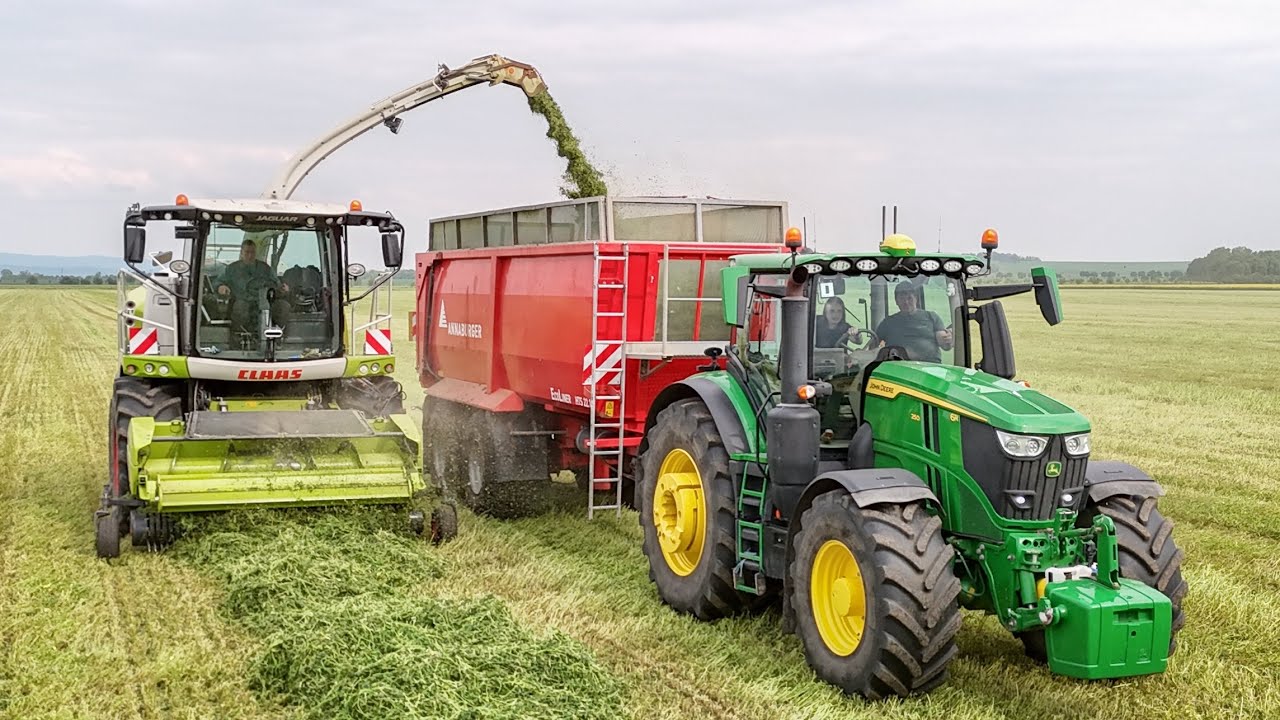 Nový John Deere 6R 250 |Senáže Vojtěšky 2025 |Claas Jaguar 960
