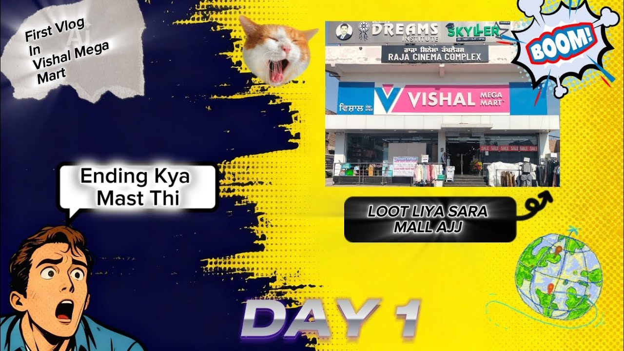 Starting My YouTube Journey from Vishal Mega Mart 🛍️ | First Vlog