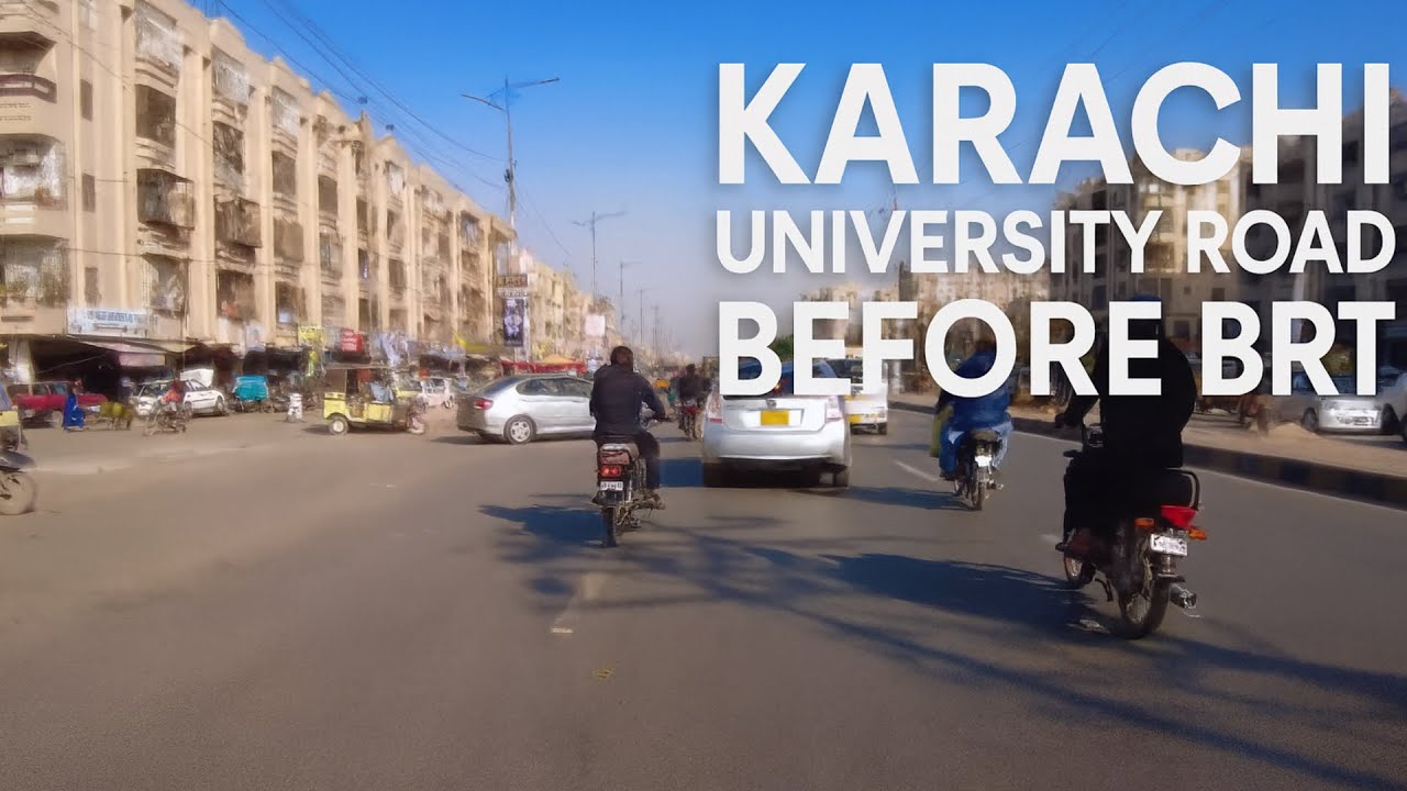 Beautiful University Road Before BRT Project