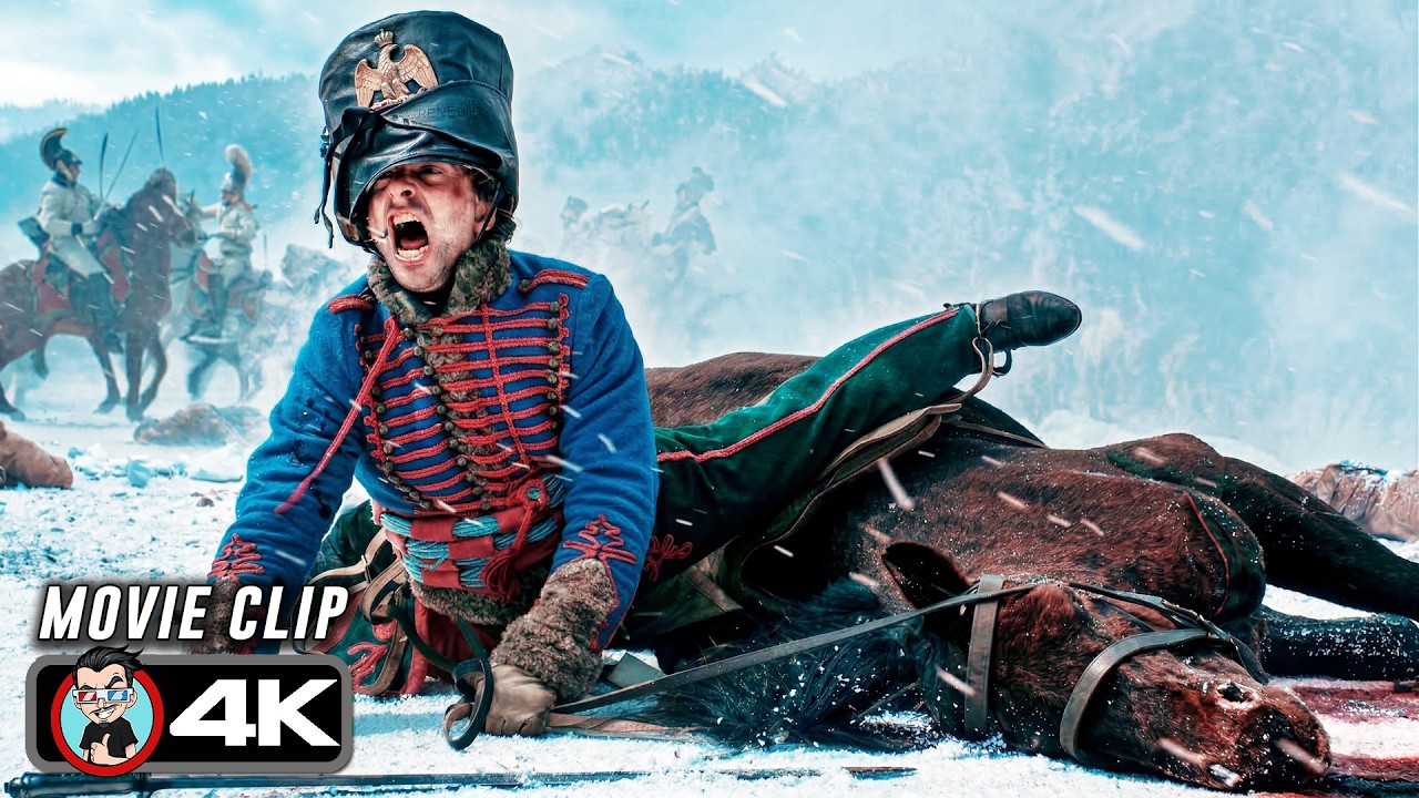 The Battle Of The Three Emperors Scene | NAPOLEON (2023) Movie CLIP 4K