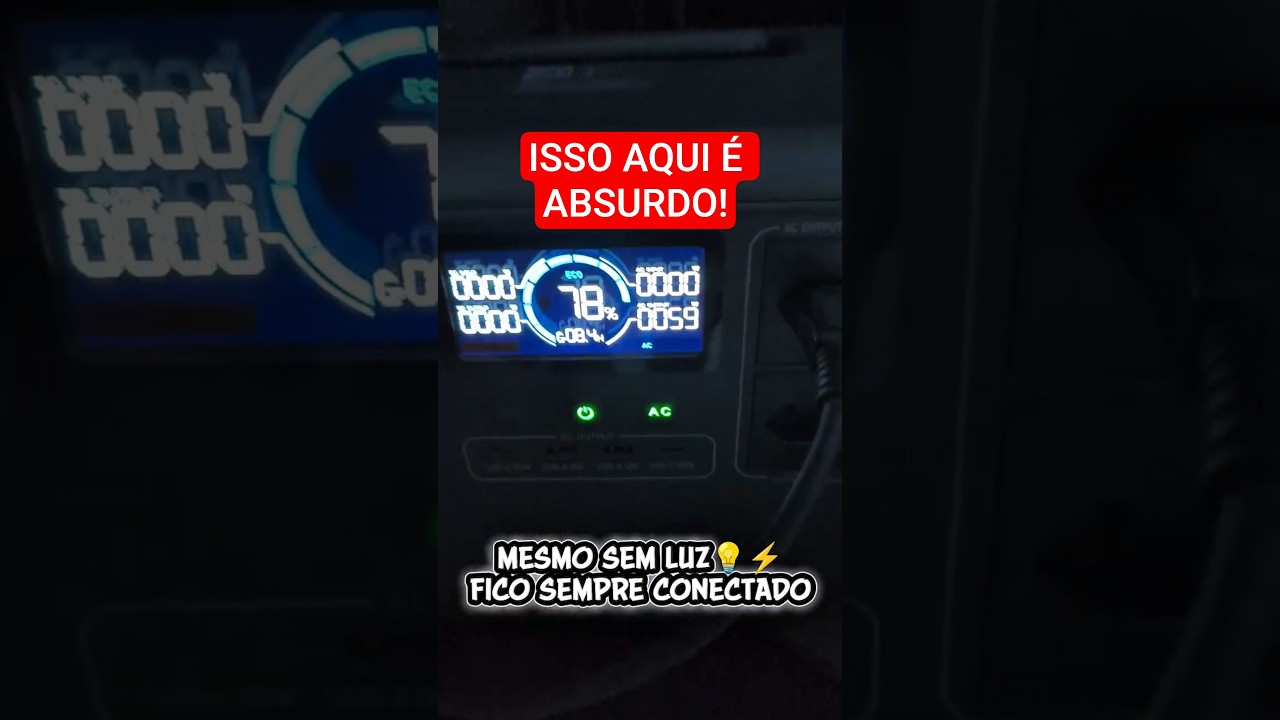 ⚡ Faltou luz, mas Starlink Gen 3 seguiu online | BLUETTI AC70 #BLUETTI AC70 #Bluettibrasil #starlink