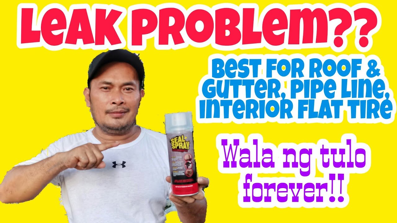 BEST SOLUTION FOR ROOF & GUTTER LEAK,PIPE LINE AND FLAT TIRE/DURABLE ADHESIVE/SEALSPRAY