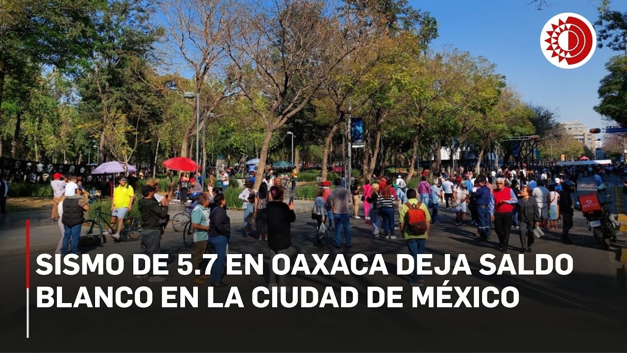 Clara Brugada reporta saldo blanco tras sismo de magnitud 5.7 en la CDMX
