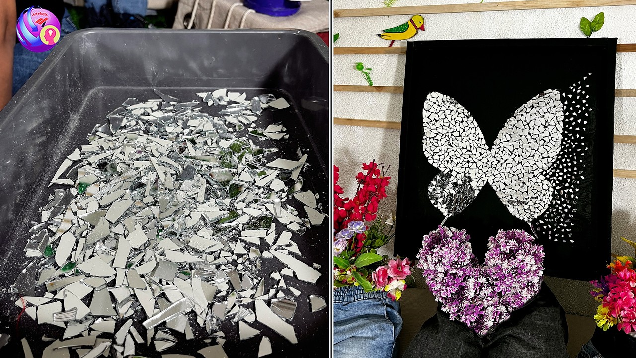 A small Mistake created viral mosaic mirror art