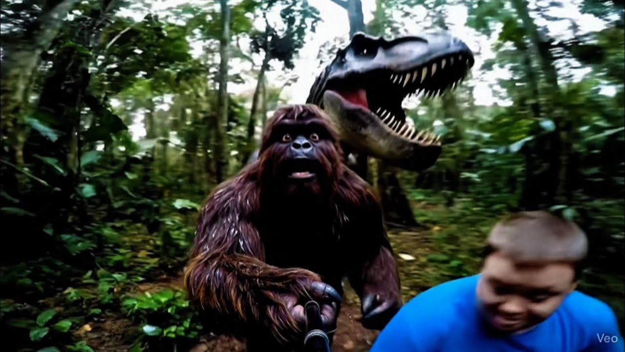 Jurassic Park gone wrong 🦖 bigfoot vlogs 😂