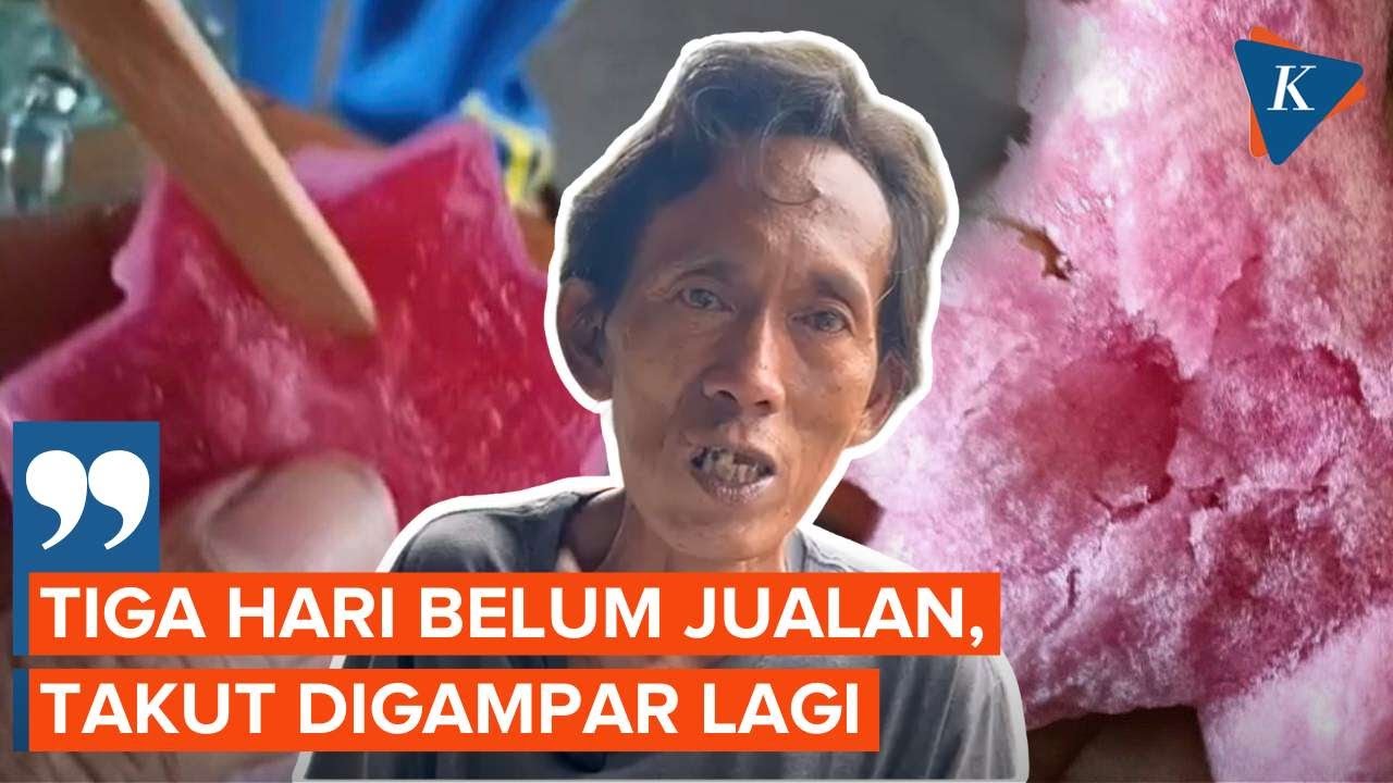 Tak Lagi Dagang Usai Dituduh Polisi, Pedagang Es Gabus: Saya Takut Digampar Lagi!