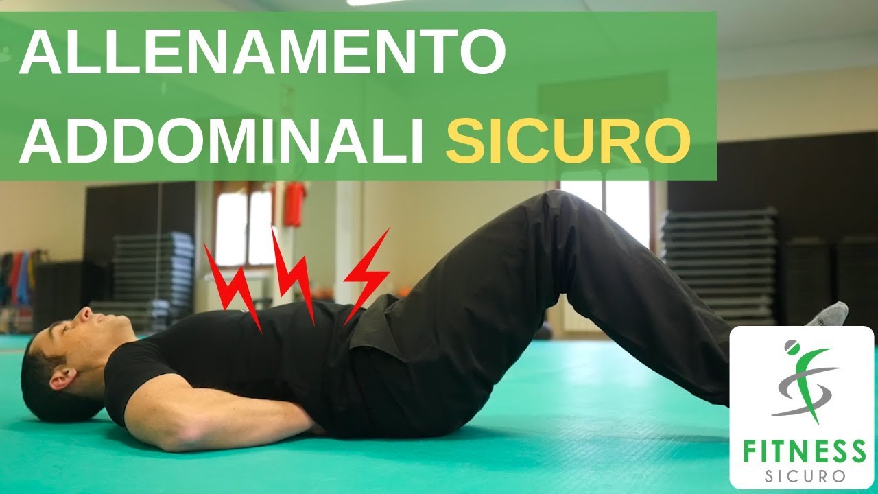Esercizi ADDOMINALI: UTILI (x la schiena), SICURI ed EFFICACI