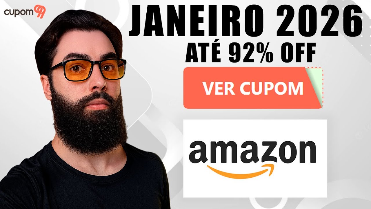 Cupom de Desconto Amazon 2026! At&eacute; 92% OFF de desconto no Cupom Amazon Janeiro 2026