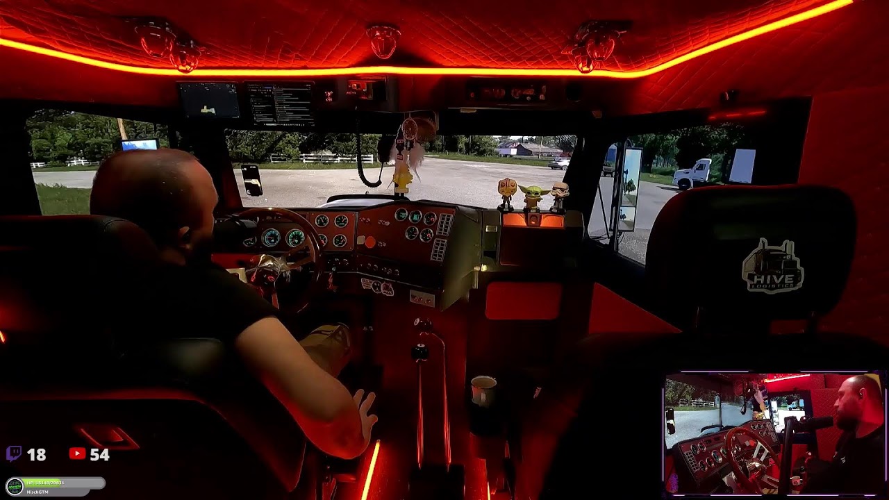 Live Cattle Haul in ATS | Freightliner Classic XL on a DIY Truck Sim Rig