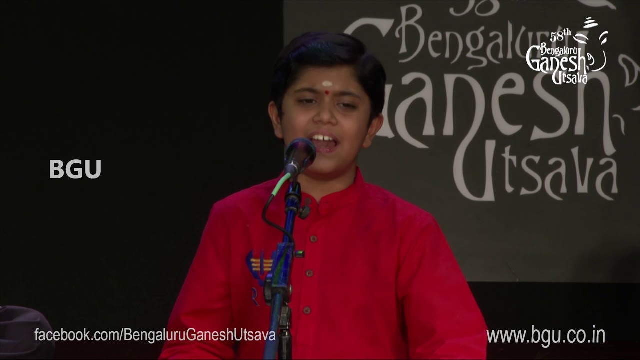 SHANKARI SHANKURU | Raag Saveri Aadi Taala | Rahul Vellal | 58th Bengaluru Ganesh Utsava 2020