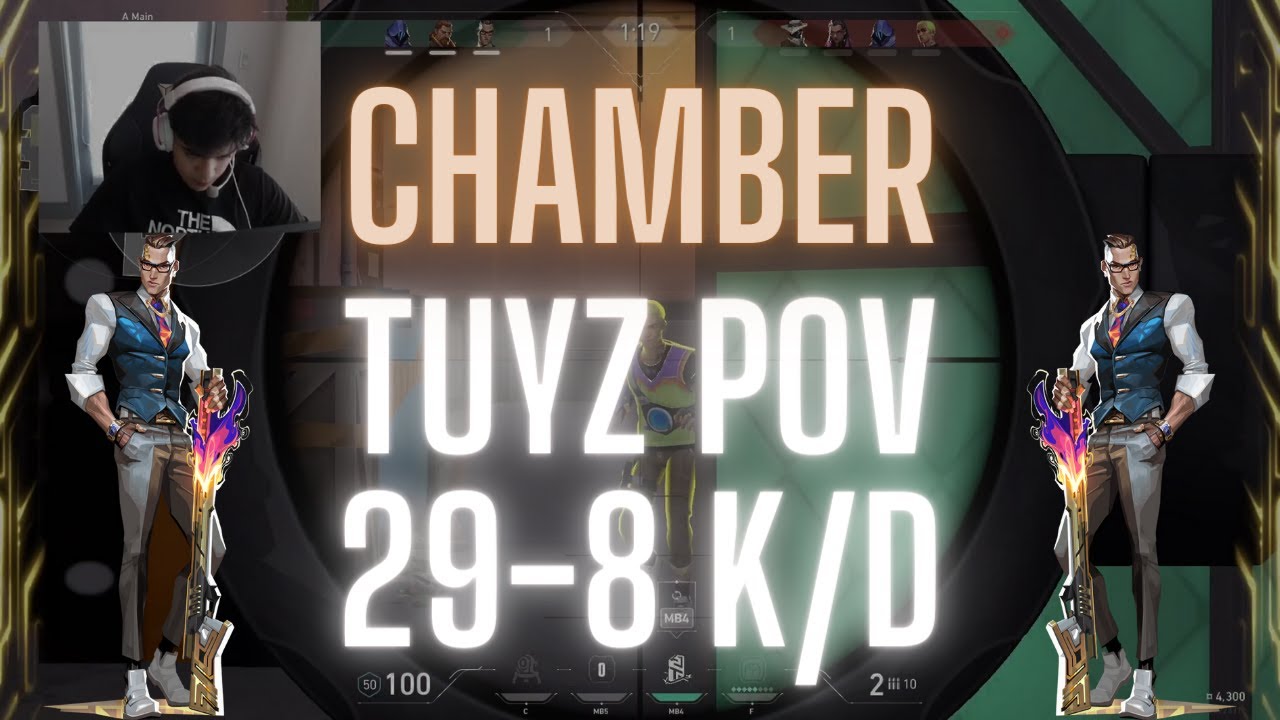 LOUD tuyz POV Chamber on Sunset 29-8 K/D (VALORANT Pro POV)