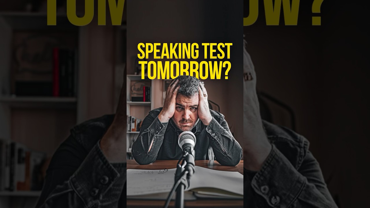 IELTS Speaking Test Tomorrow? WATCH THIS!