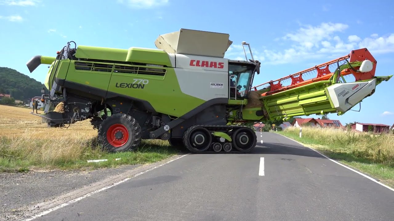 Gerstenernte 2023 - Claas Lexion 770 - Claas Axion 870, Arion