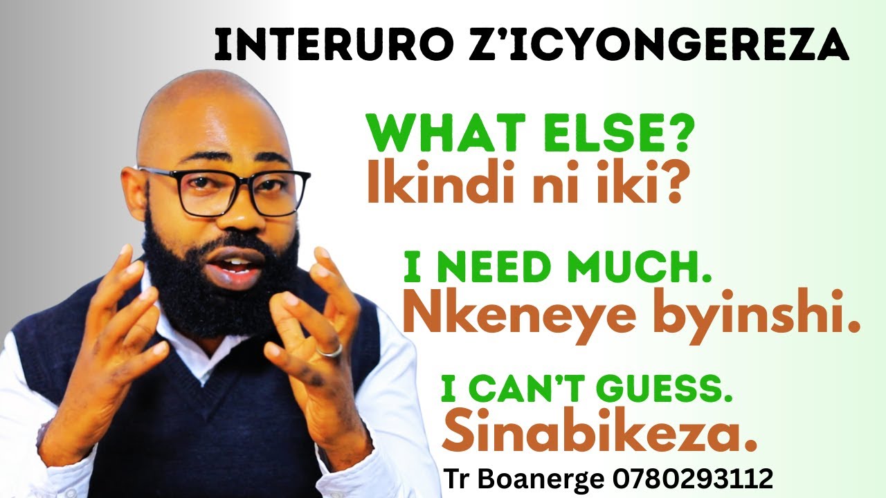 😍Woow Kuvuga Icyongereza Ntibyakugora Uzi Izi Nteruro