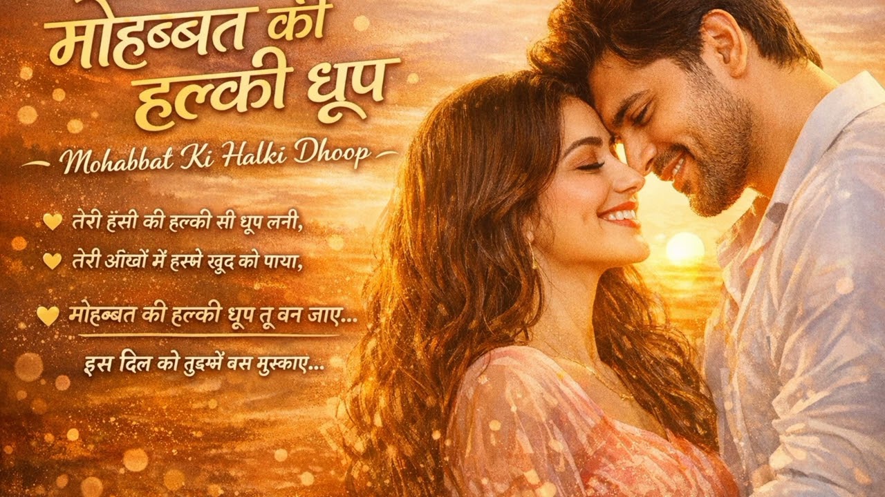 Mohabbat Ki Halki Dhoop | Soft Romantic Hindi Song | Love Feeling Music