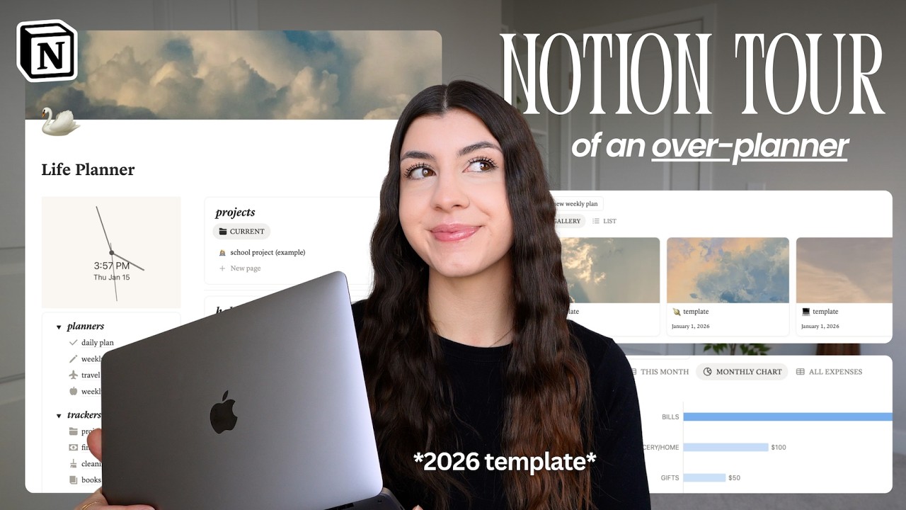 2026 NOTION TOUR✨ how I plan my ENTIRE life + my template