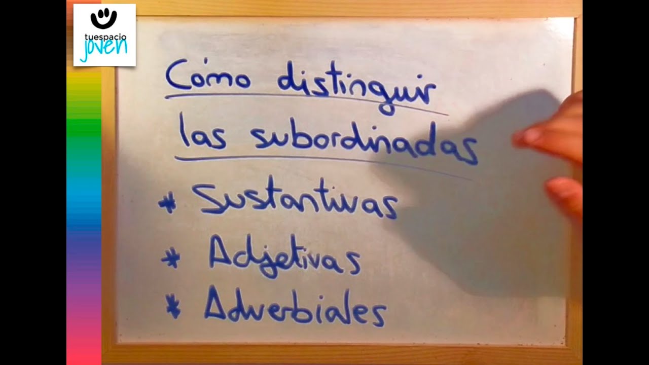 Cómo distinguir las subordinadas sustantivas, adjetivas y adverbiales