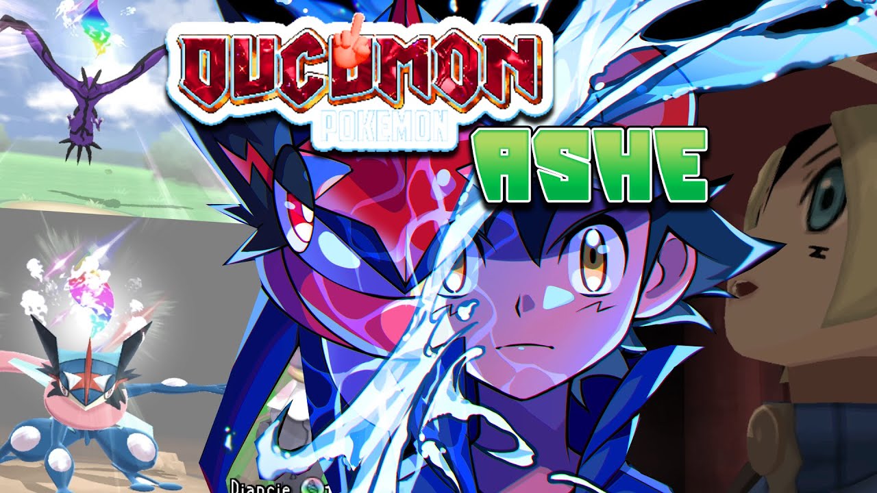 Ducumon Ashe - hack ROM 3DS, grasz jako Ash Ketchum, PRAWDZIWY Ash-Greninja w Pokemon X, wszystki...