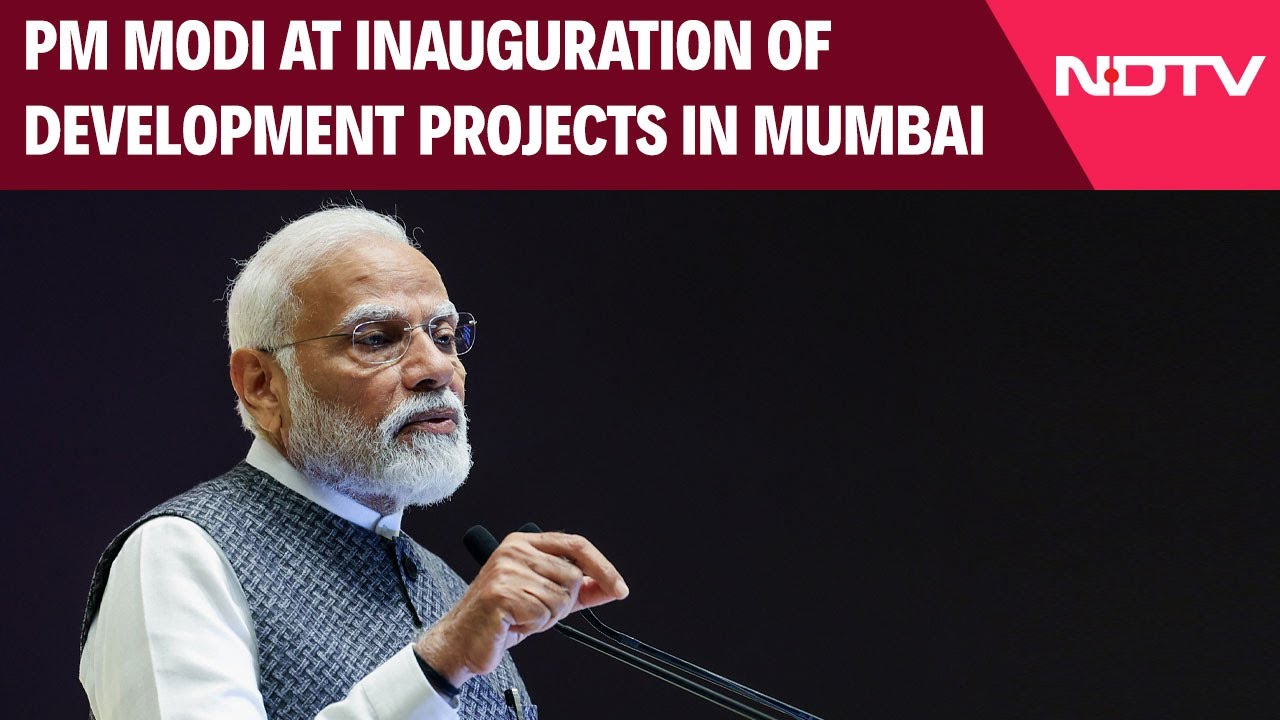 PM Modi In Mumbai | PM Modi At Inauguration Of Development Projects Worth ₹ 29,400 Crore In Mumbai