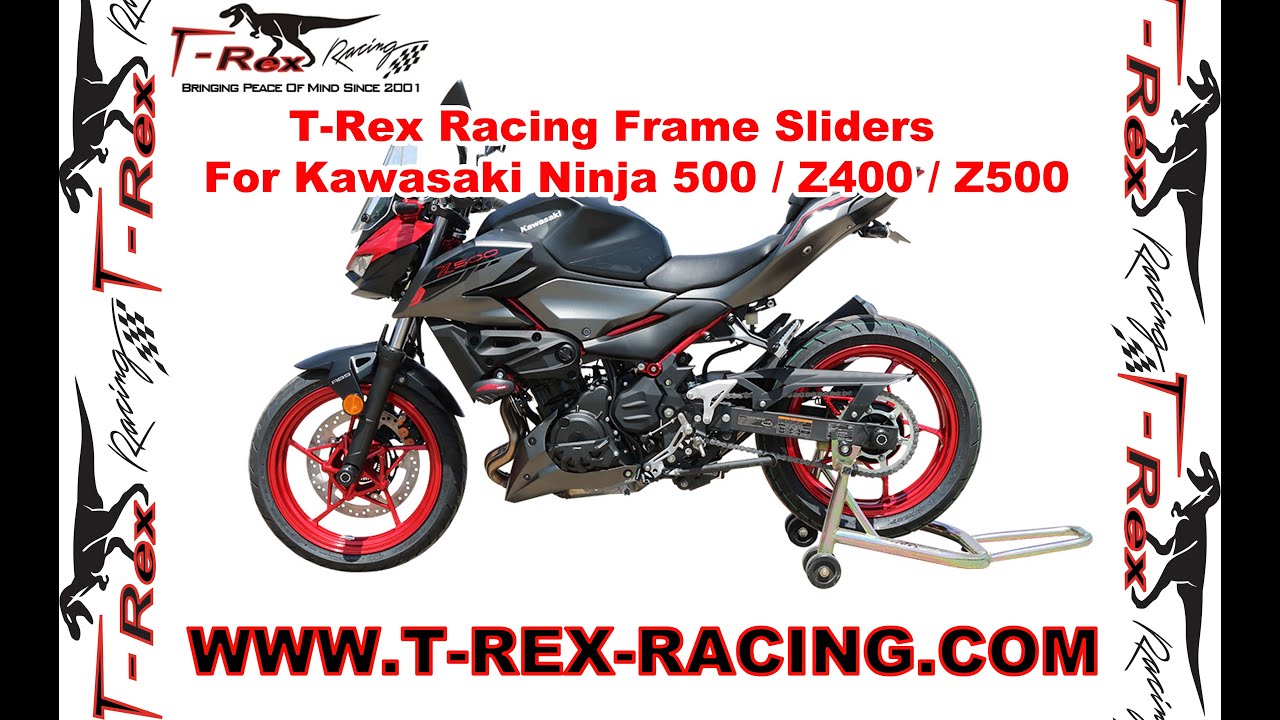 Слайдеры гоночной рамы T-Rex для Kawasaki Ninja 500 / Z400 / Z500
