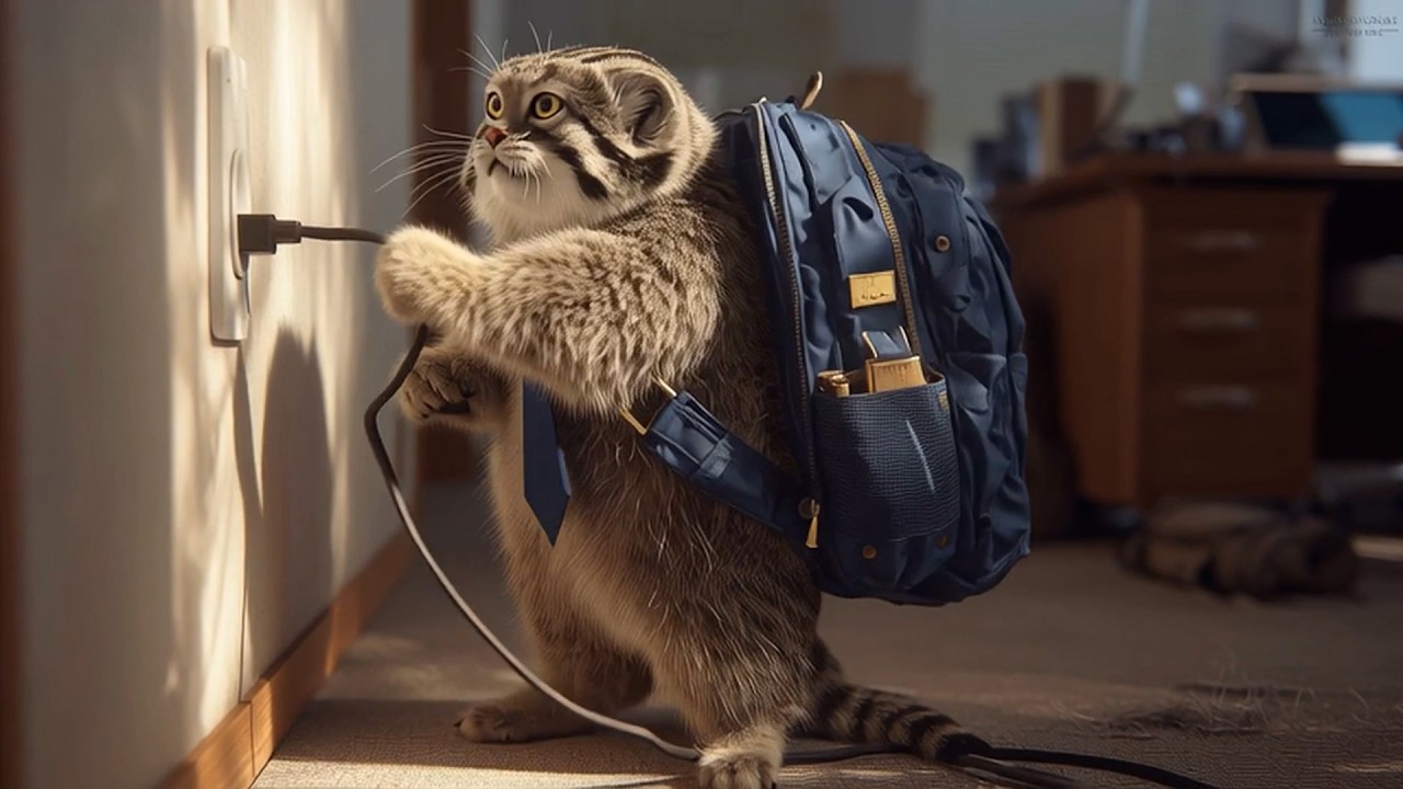 [AI] Hardworking day for a Pallas's cat.[manul]