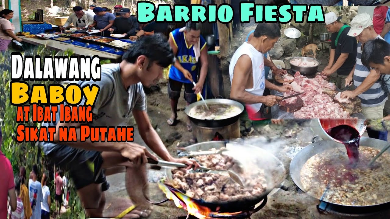 Traditional Barrio Fiesta Celebration in the Philippines | Handaan sa Probinsya