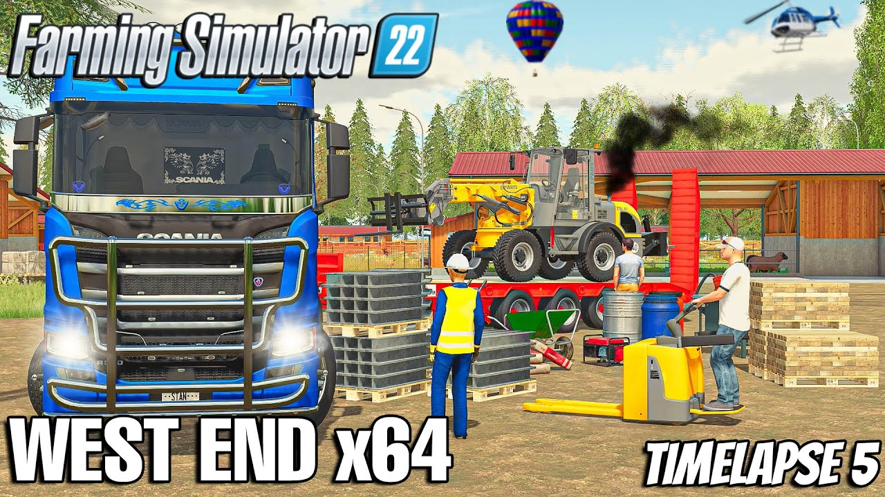 Selling PRODUCTS with SCANIA MDRIVE - 350.000$ | West End | Farming Simulator 22