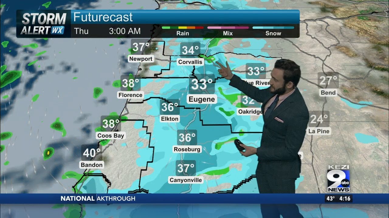 Light snow down to sea level tonight, only grassy surfaces