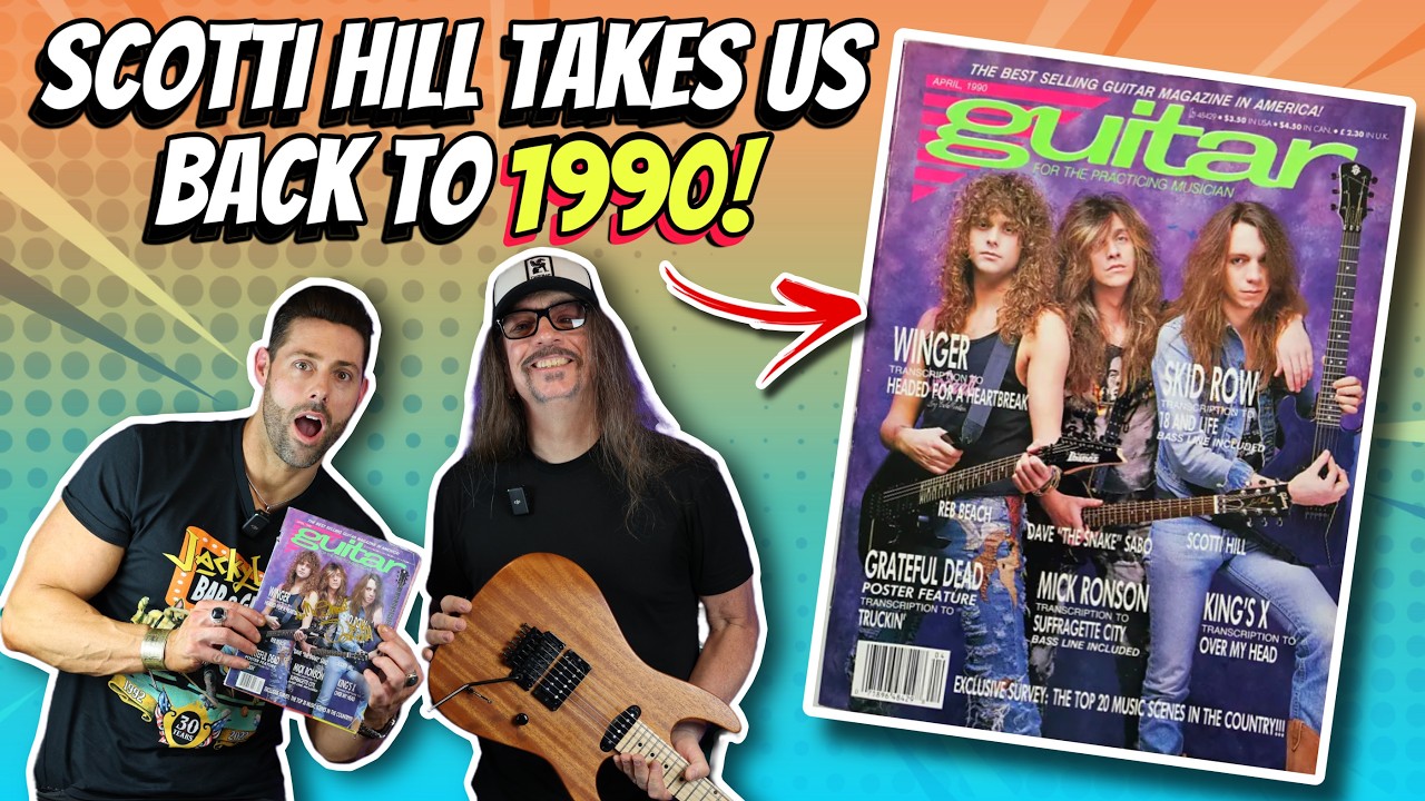‼️We Review 1990 Guitar Magazine with SCOTTI HILL of Skid Row! 🤯👍🎸 | Reb Beach | Vito Bratta | Nuno
