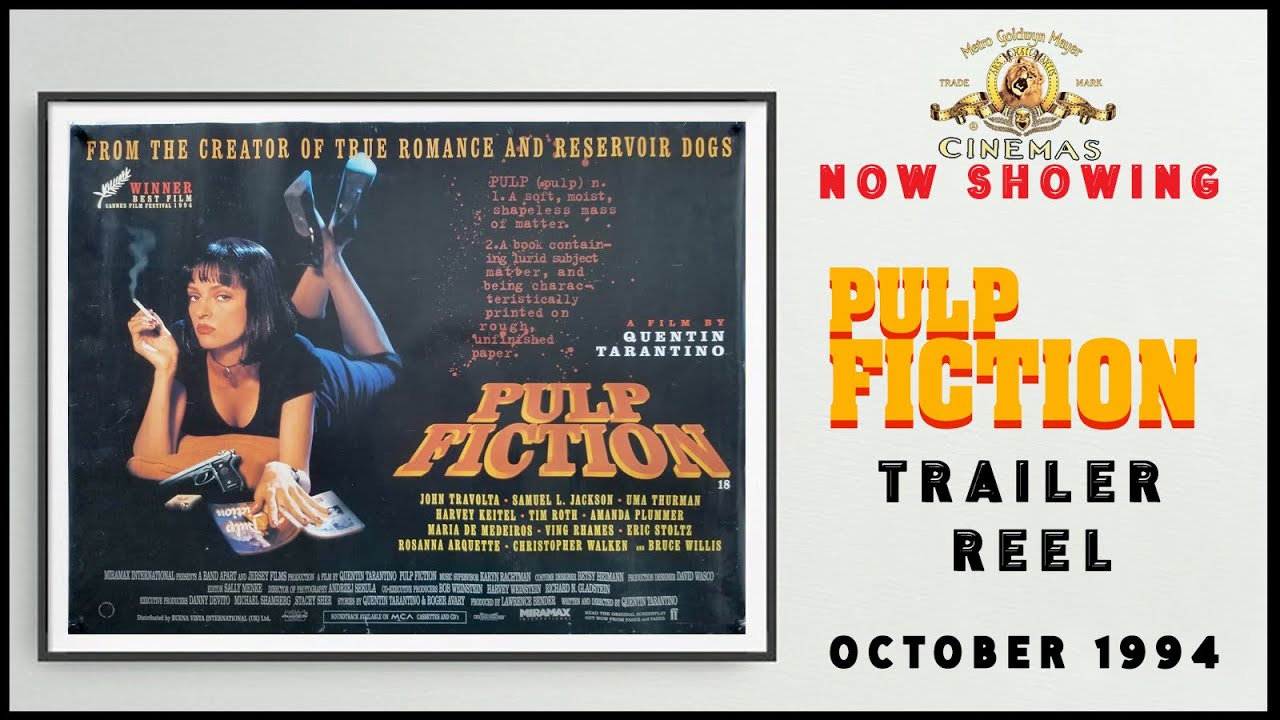 PULP FICTION (October 1994 MGM Cinema Trailer Reel) -- Home Cinema