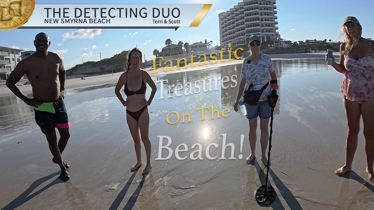 Beach Metal Detecting New Smyrna Beach Florida | The Detecting Duo S03E40