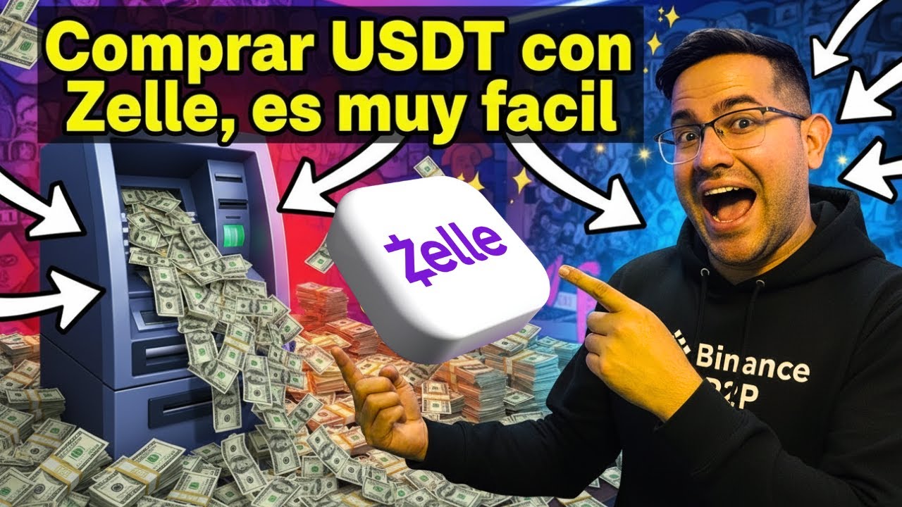 Es muy f&aacute;cil COMPRAR USDT con ZELLE, Tutorial Paso a Paso