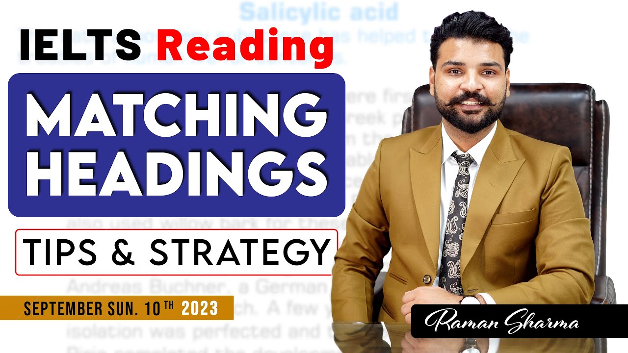 IELTS Reading Matching Headings | Best Tips by Raman!