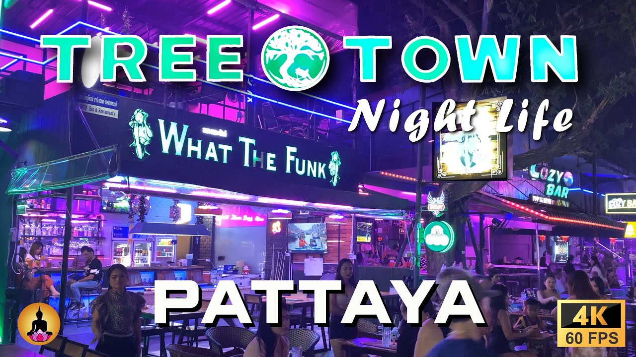 4K ►Tree Town Pattaya Walking Tour 🇹🇭 | The Most Lively Nightlife Spot in Pattaya