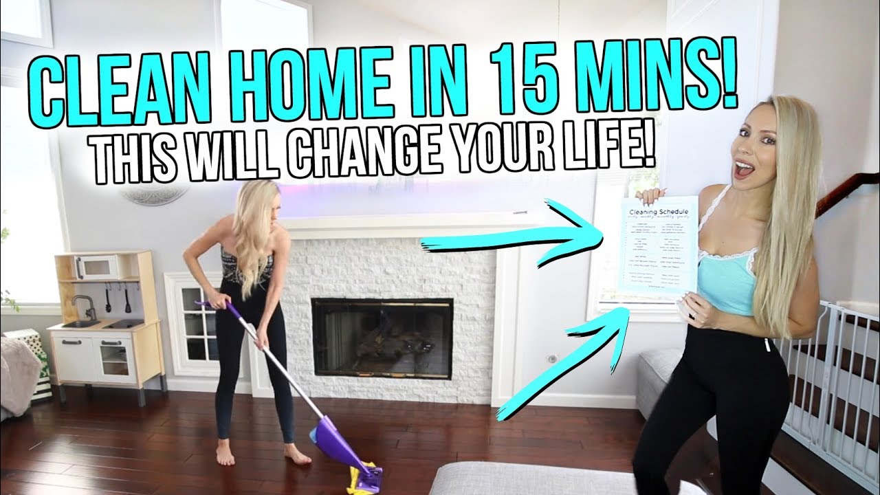 How To Clean Your Home in Only 15 Minutes a Day! (This Will Change Your Life!)