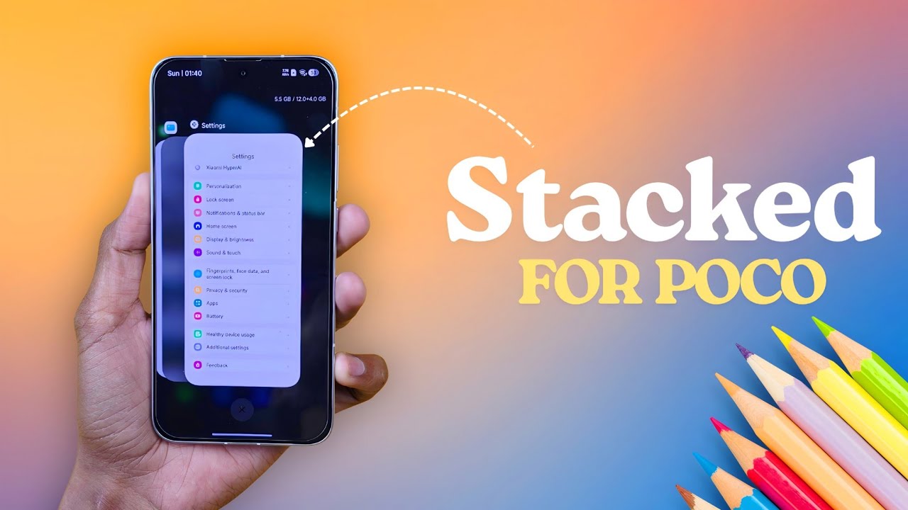 Get Stacked Recents Menu on POCO Devices - Wait is Over Now 😍