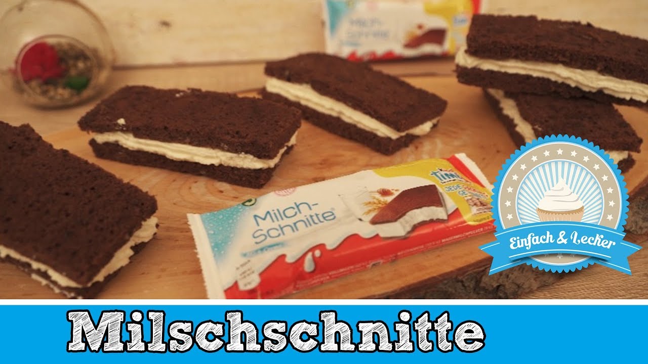 Milchschnitte selber machen - einfaches Rezept 🍫