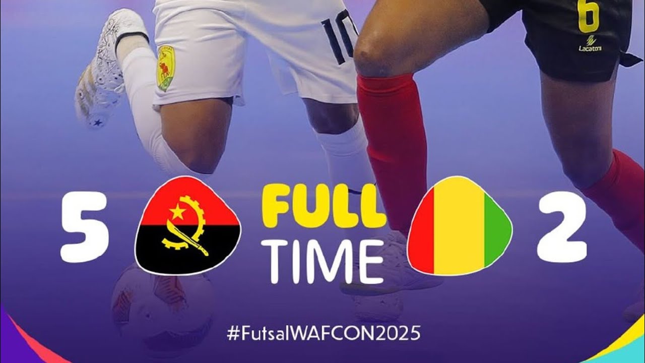 ANGOLA VS GUINEA || Futsal feminino || Grupo B || 1° Jornada || África CUP Of Nations Marrocos 2025
