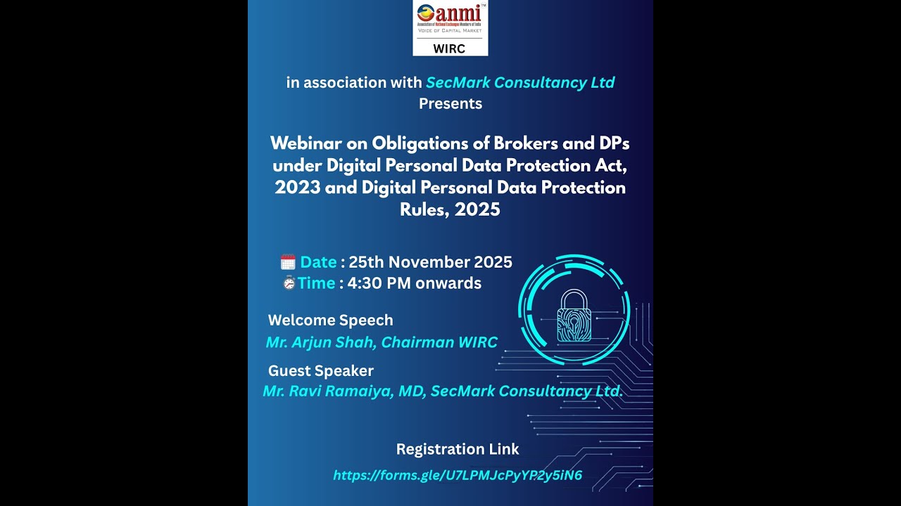 ANMI WIRC presents Webinar on Digital Personal Data Protection Rules, 2025