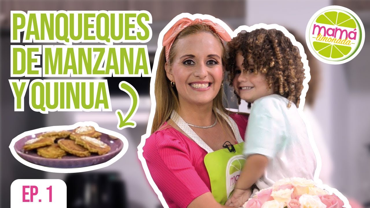 COCINANDO CON MAMÁ LIMONADA 👩‍🍳  PANQUEQUES DE MANZANA Y QUINUA🥞  EP1