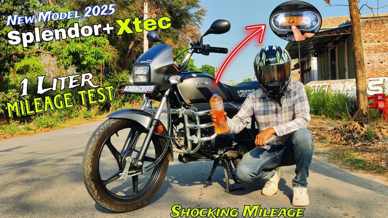 HERO SPLENDOR PLUS (2025) Average | Kitna Deti hai?| Fuel Efficiency Splendor+ Test⛽XTEC 2.O Mileage