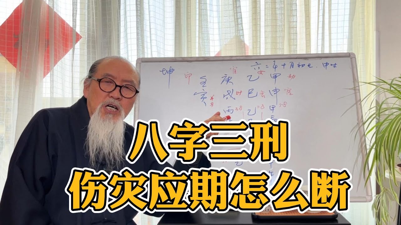 【八字入门案例教学】寅巳申三刑，伤灾应期如何断？。