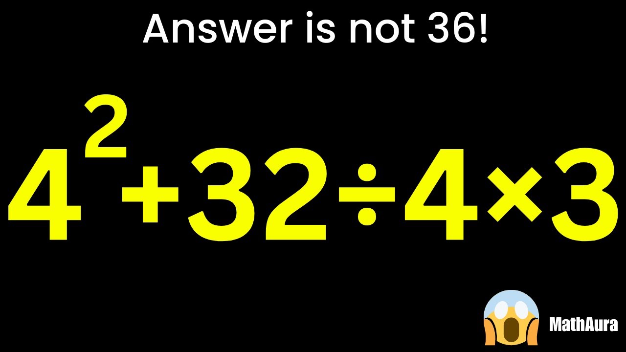 This Simple Math Problem Tricks Millions 😱 | MathAura