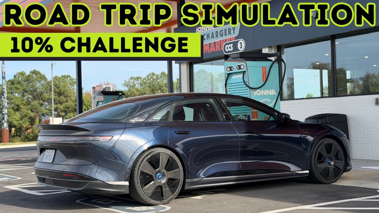 Lucid Air Sapphire 10% Road Trip Challenge! Новая петля Северной Каролины просто потрясающая!